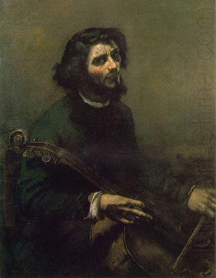 The Cellist, Gustave Courbet